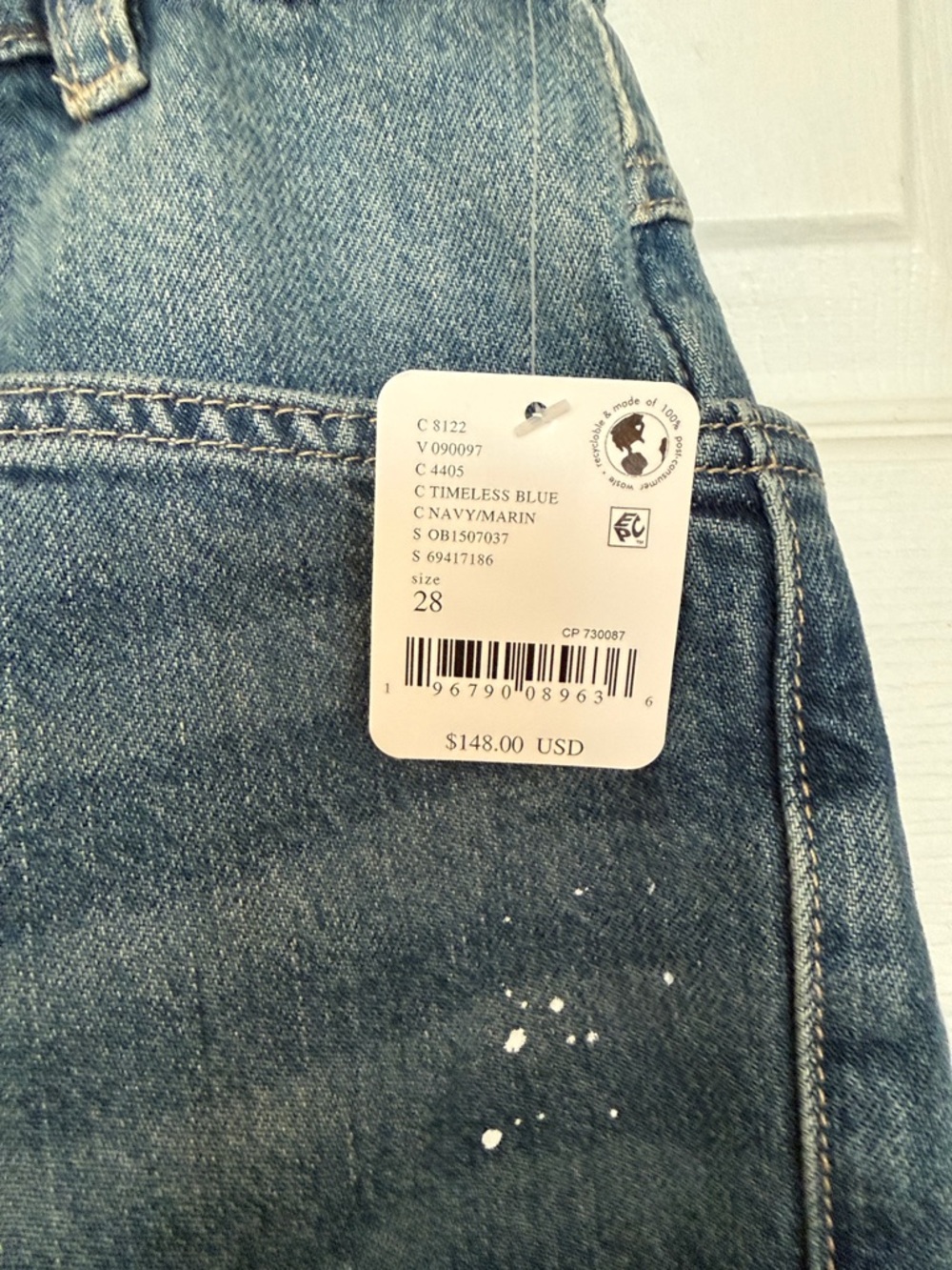 Free people moxie low slung barrel women’s jeans Size 28 - Picture 6 of 6